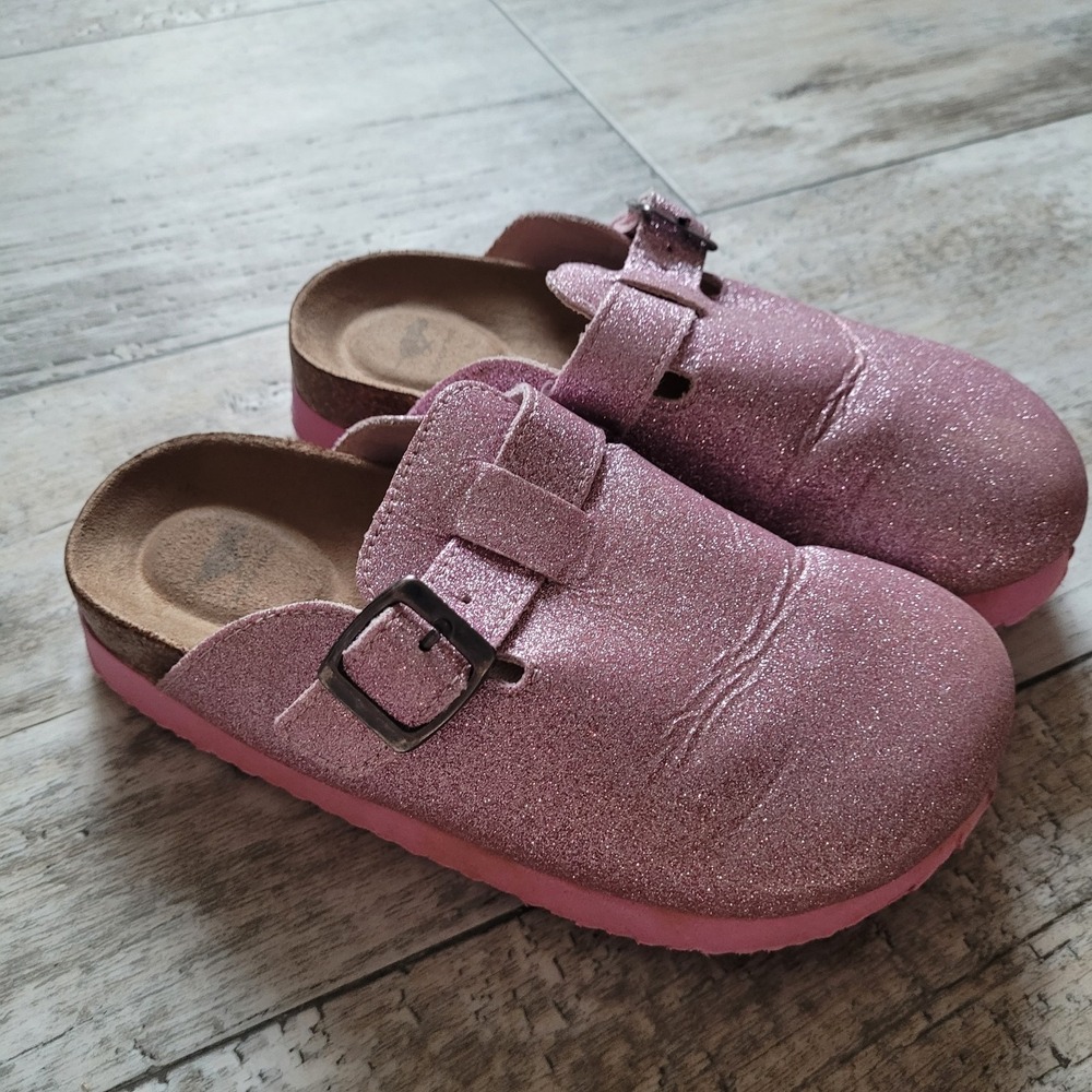 Rocket Dog Girls' Pink Glitter Clogs | Size 13 | Sparkling Comfort - Picture 3 of 6